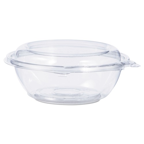 Bowls and Plates | Dart CTR8BD 5.5 in. x 2.1 in. 8 oz. Tamper-Resistant/Evident Dome Lid Bowls - Clear (240/Carton) image number 0