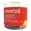 Universal UNV95001 Small (No. 1), Plastic-Coated Paper Clips - Assorted Colors (500/Pack) image number 2