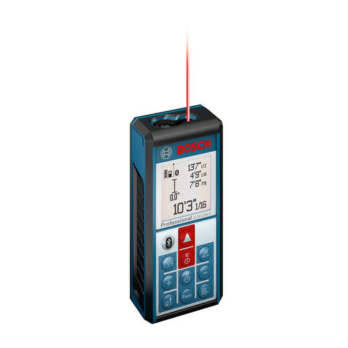Laser Distance Measurers | Bosch GLM100C Bluetooth Enabled 330 ft. Lithium-Ion Laser Distance and Angle Measurer image number 0