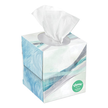 Kleenex 25829 2-Ply Lotion Facial Tissues - White (27 Boxes/Carton, 65 Sheets/Box)
