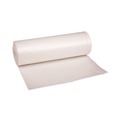 Trash Bags | Boardwalk V8046ENKR01 45 Gallon 19 microns 40 in. x 46 in. High-Density Can Liners - Natural (25 Bags/Roll, 10 Rolls/Carton) image number 0