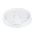 Cups and Lids | Dart 12UL Sip-Thru Lids for 10 - 14 oz. Foam Cups - White (1000/Carton) image number 0