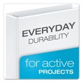  | Cardinal 17950CB Performer 3 Slant D Ring 5 in. Capacity ClearVue Binder - White image number 2