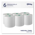 Cleaning & Janitorial Supplies | Kleenex 25630 7.5 in. x 700 ft. Hard Roll Paper Towels with Green Core - White (6/Carton) image number 1