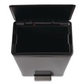 Trash Cans | Rubbermaid 2112520 Elite Step-On Trash Can 12 gal Metal Charcoal Stainless Steel/Black image number 3