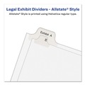 Office Jansan | Avery 01700 11 x 8.5 Allstate Style Preprinted Legal Exhibit Side A to Z Tab Index Dividers - White (26-Pieces/Set) image number 2