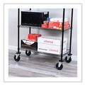 Office Jansan | Alera ALESW590004 5 in. Wheel Grip Ring Stem Optional Casters for Wire Shelving - Black (4/Set) image number 7