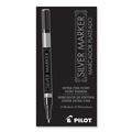 Markers | Pilot 41801 Creative Art and Crafts Extra-Fine Brush Tip Marker - Silver image number 1