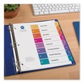 Office Jansan | Avery 11186 Ready Index 11 in. x 8.5 in. 8-Tab 1 to 8 Customizable TOC Dividers - Multicolor Tabs/White (6/Pack) image number 6