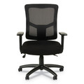  | Alera ALEELT4214S Elusion II Series 275 lbs. Capacity Mesh Mid-Back Synchro Seat Slide Chair - Black image number 10