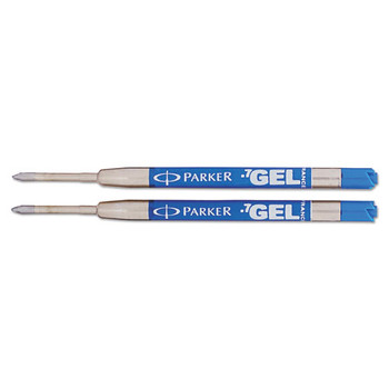 Parker Parker Medium Conical Tip Retractable Gel Ink Roller Ball Pens Refill - Blue Ink (2/Pack)