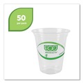  | Eco-Products EP-CC16-GSPK 16 oz. GreenStripe Renewable and Compostable Cold Cups - Clear (50/Pack) image number 5