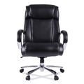  | Alera ALEMS4419 Maxxis Series 19.7 in. to 25 in. Seat Height Supports 500 lbs. Big/Tall Bonded Leather Chair - Black Seat/Back, Chrome Base image number 1