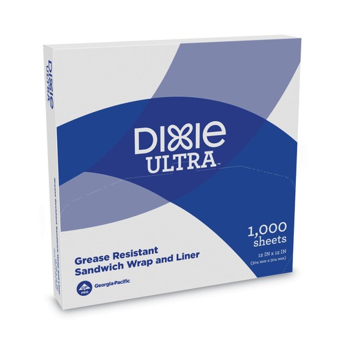 Food Wraps | Dixie GRC1212 12 in. x 12 in. All-Purpose Dry Wax Paper Food Wrap - White (5000/Carton) image number 0