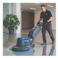 Office Jansan | Boardwalk BWK4017BLU 17 in. Diameter Scrubbing Floor Pads - Blue (5/Carton) image number 2