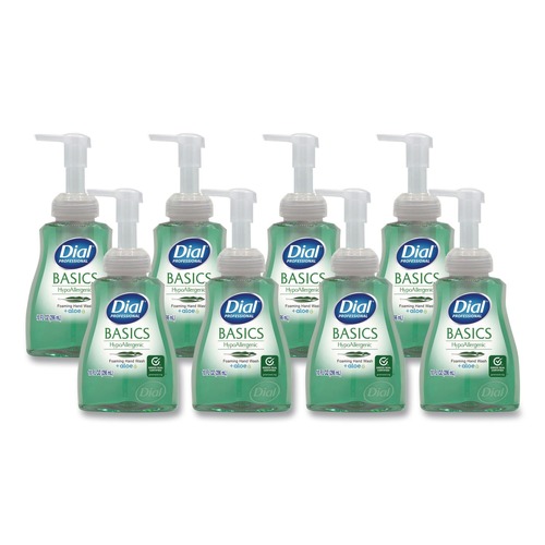 Hand Soaps | Dial Professional 1700035432 Basics 10 oz Hypoallergenic Foaming Hand Wash - Aquatic (8/Carton) image number 0