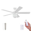 Ceiling Fans | Prominence Home 51865-45 52 in. Remote Control Modern Indoor LED Ceiling Fan with Light - White image number 0