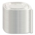 Food Service | Anchor 4308115 8.13 in. x 8.13 in. x 0.34 in. Crystal Classics Plastic Lids - Clear (150/Carton) image number 0