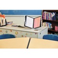 Office Jansan | Durable 561201 InstaView Expandable Desktop Reference System with 10 Panels - Black/White image number 5