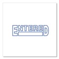 Office Jansan | Universal UNV10052 Pre-Inked 1 Color ENTERED Message Stamp - Blue image number 4