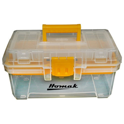 Tool Storage Accessories | Homak TP00115088 15 in. Plastic Transparent Toolbox image number 0