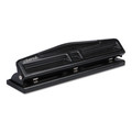 Universal UNV74323 12 Sheet Capacity Deluxe Adjustable Two and Three Hole Punch - Black image number 1