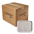Bulk Savings Pricing 2 | Chinet 20803 Savaday 16 in. x 12 in. Molded Fiber Flat Food Tray - White (200/Carton) image number 0