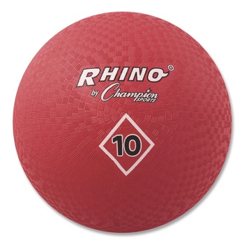 Champion Sports 10 in. Diameter Playground Ball - Red