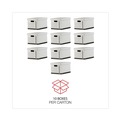 Office Jansan | Universal 9523001 12 in. x 15 in. x 10 in. Letter/Legal Files Basic-Duty Economy Record Storage Boxes - White (10/Carton) image number 2
