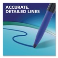 Washable Markers | EXPO 2211319 Wet Erase Markers Fine Needle Tip Blue 12/Pack image number 5