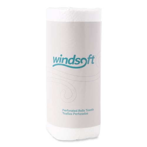 Paper Towels and Napkins | Windsoft WIN1220CT 11 in. x 8.8 in. 2-Ply Kitchen Roll Towels - White (30 Rolls/Carton) image number 0