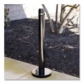 Labor Day Sale! Save $30 off $199! | Rubbermaid Commercial FGR1BK 4 in. x 41 in. 0.9 gal. Round Steel Smoker's Pole - Black image number 2