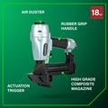 Metabo HPT Clearance | Metabo HPT N4004ABM 18-Gauge 1/4 in. Crown Flooring Stapler image number 3