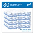 Toilet Paper | Scott 04460 Essential Standard Septic Safe 2 Ply Roll Bathroom Tissue - White (80/Carton) image number 1