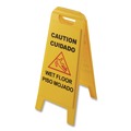 Bulk Savings Pricing 2 | Carlisle 3690000 11 x 25 x 25 Wet Floor Sign (English/Spanish) - Yellow image number 0