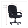  | Alera 12010-01D Kesson Series 19.21 in. to 22.7 in. Seat Height High-Back Office Chair - Black image number 1