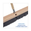 Just Launched | Boardwalk BWK20418 3 in. Flagged Polypropylene Bristles 18 in. Brush Floor Brush Head - Gray image number 2