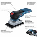 Orbital Sanders | Factory Reconditioned Bosch GSS18V-40N-RT 18V Brushless Lithium-Ion Cordless Sheet Orbital Finishing Sander (Tool Only) image number 11