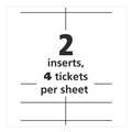  | Avery 08521 4.25 in. x 6 in. Top Load Lanyard-Style Badge Holder with Laser/Inkjet Inserts - White (75/Pack) image number 4