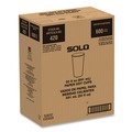 Cups and Lids | SOLO 420PLA-PLANET 20 oz Compostable Paper Hot Cups - White/Green (600/Carton) image number 2