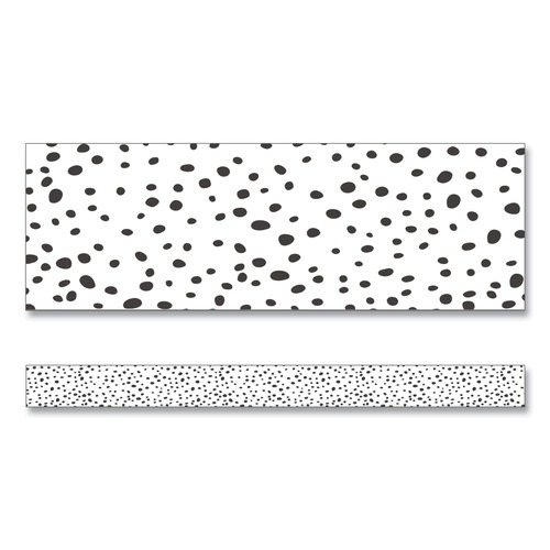 Office & Office Supplies | Carson-Dellosa 108495 3 in. x 3 ft. Dotted Straight Borders - Black/White (12/Pack) image number 0