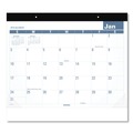  | AT-A-GLANCE SKLP2432 12 Month: Jan 2026 to Dec 2026 22 in. x 17 in. Easy-to-Read Monthly Desk Pad - White/Blue Sheets, Black Binding/Clear Corners image number 0