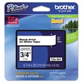  | Brother P-Touch TZE241 0.7 in. x 26.2 ft. TZE Standard Adhesive Laminated Labeling Tape - Black on White image number 0