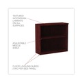  | Alera ALEVA633032MY 31.75 in. x 14 in. x 29.5 in. Valencia Series 2-Shelf Bookcase - Mahogany image number 6