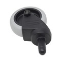 Office Jansan | Rubbermaid Commercial FG7570L20000 3 in. Soft Rubber Wheel Grip Ring Stem Replacement Bayonet-Stem Swivel Casters - Black image number 5