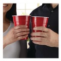 Cutlery | Hefty PAC C20950 Easy Grip Disposable Plastic 9 oz. Party Cups - Red (50/Pack, 12 Packs/Carton) image number 6