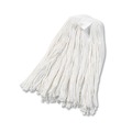 Mops | Boardwalk BWK2020RCT No. 20 Rayon Cut-End Wet Mop Head - White (12/Carton) image number 0