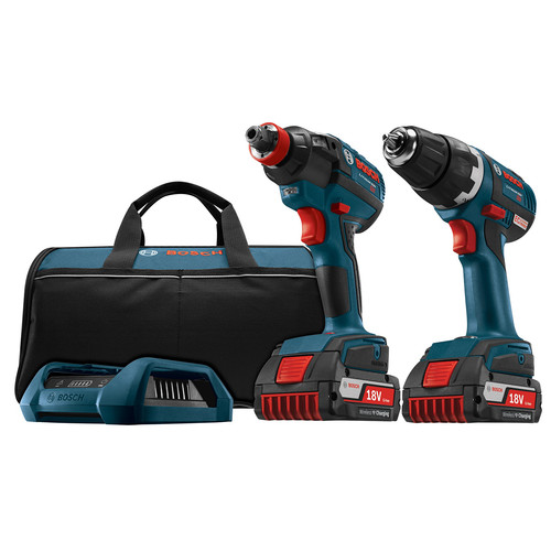 Combo Kits | Bosch CLPK233WC-02 18V Li-Ion Brushless Drill Driver and Impact Driver Combo with Wireless Charger image number 0