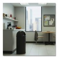 Trash & Waste Bins | Rubbermaid Commercial FG816088BRN Marshal 15-Gallon Plastic Round Classic Container - Brown image number 4