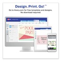 Bulk Savings Pricing 2 | Avery 05881 2 in. x 3.5 in. Print-to-the-Edge Microperf Business Cards with Sure Feed Technology for Color Laser Printers (160 Cards, 8/Sheet, 20 Sheets/Pack) image number 4